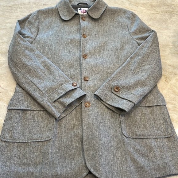 Scott James Heathered Wool Lightweight Car Coat | Men’s L (Oversized Fit) - Picture 5 of 16